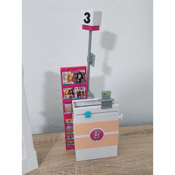 Barbie Supermarket Store Playset Grocery Checkout Lane Counter Replacement Toy - Picture 5 of 8